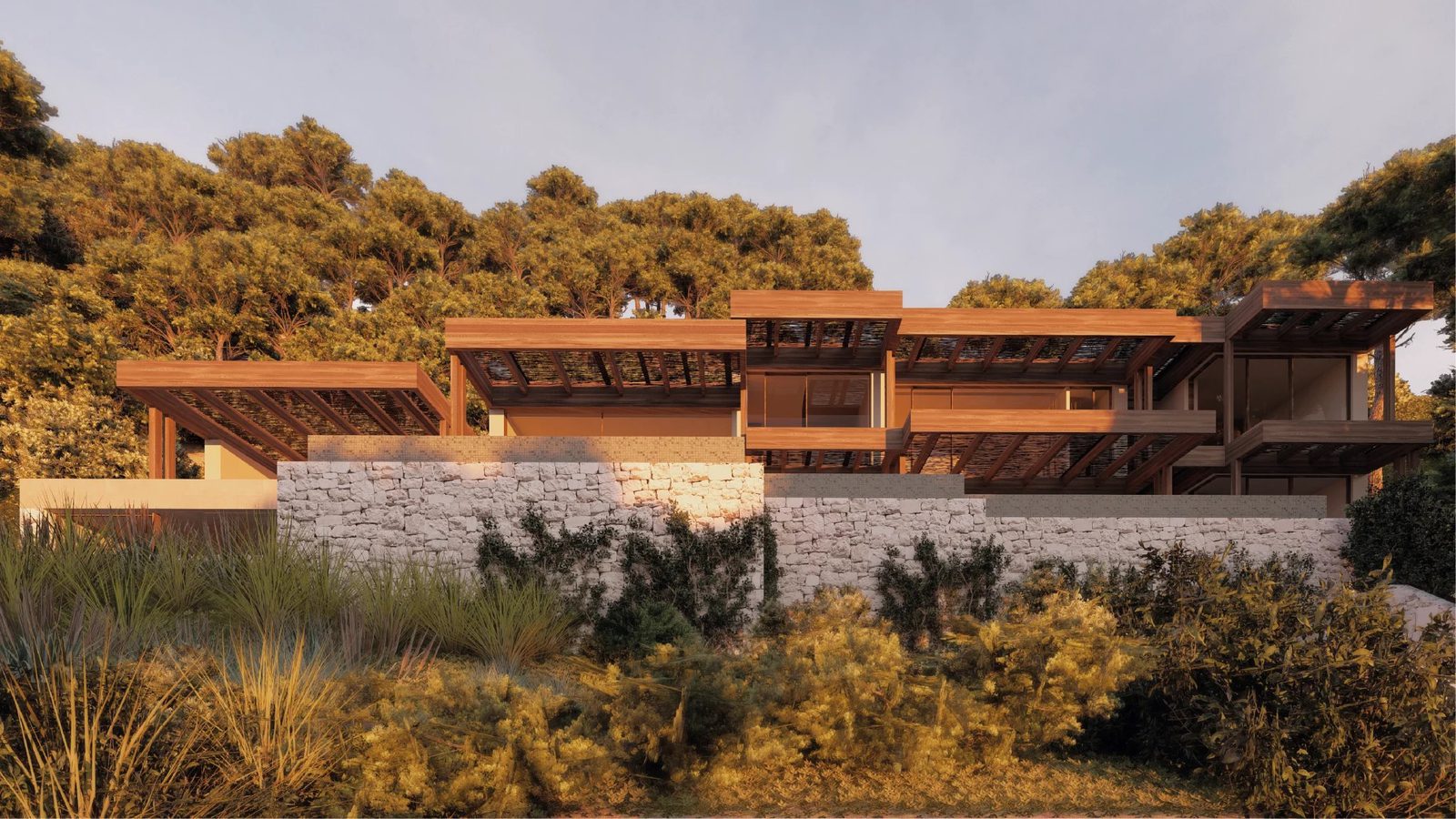 A modern villa nestled amongst lush greenery and offering panoramic sea views in Benissa - The Estates