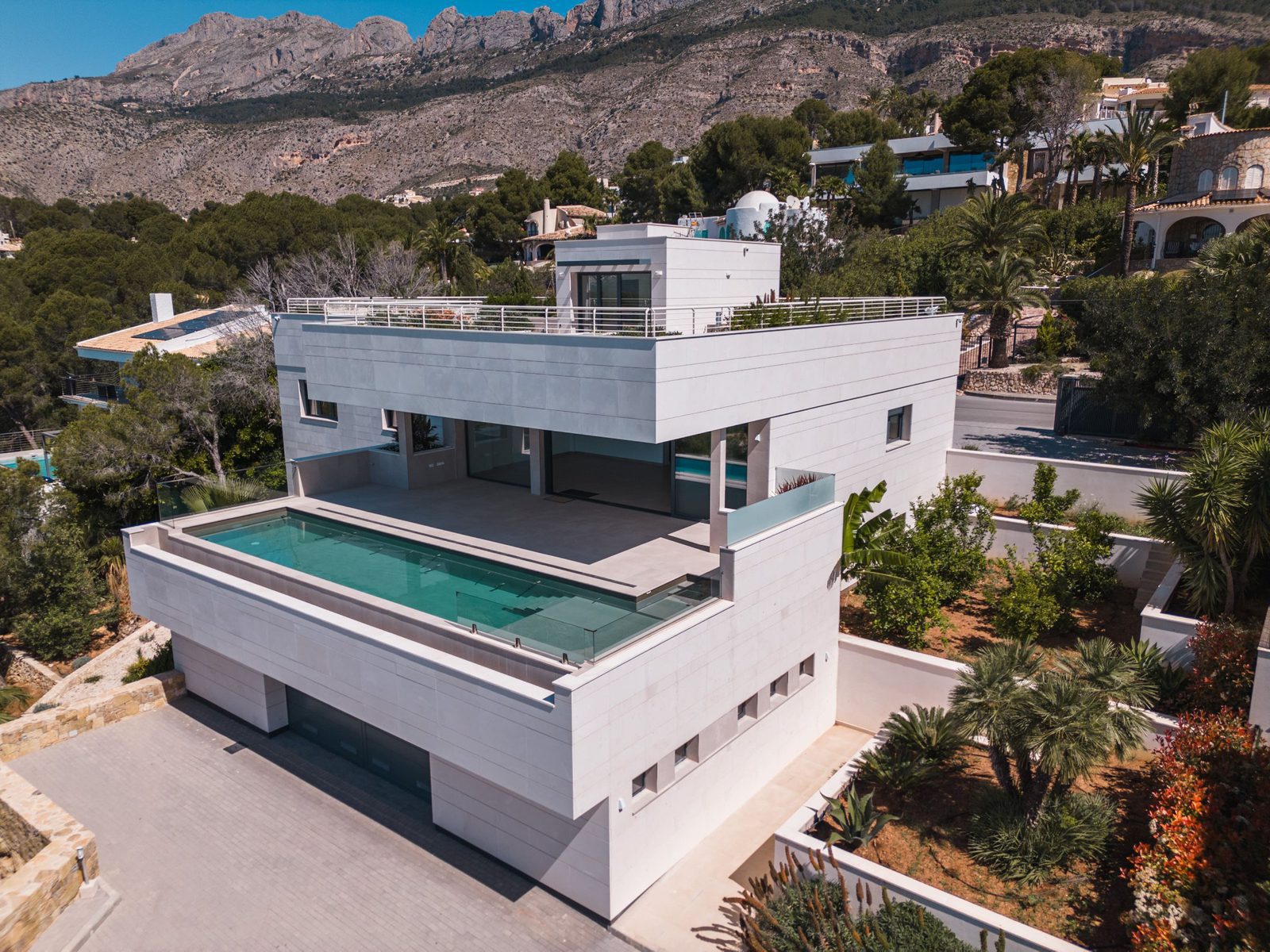 Modern villa with a pool and stunning sea and golf views in Altea - The Estates