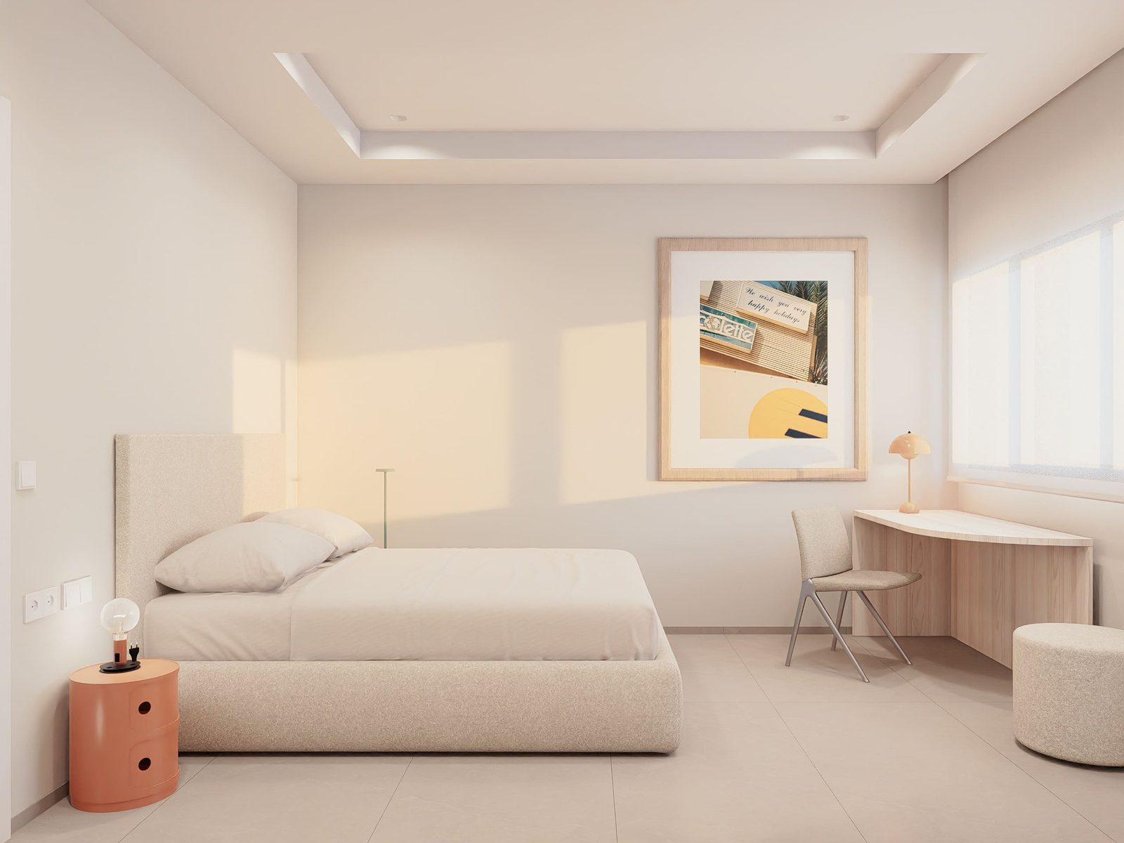 Stylish bedroom interior of a 5-bedroom villa in Altea - The Estates