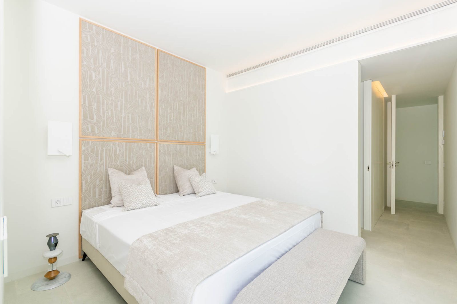 Stylish bedroom interior of a 4-bedroom apartment in Calpe - The Estates