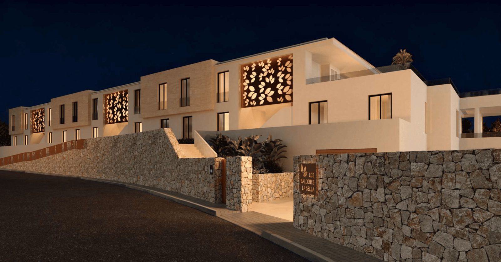Exterior view of a 3-bedroom apartment in Pedreguer - The Estates