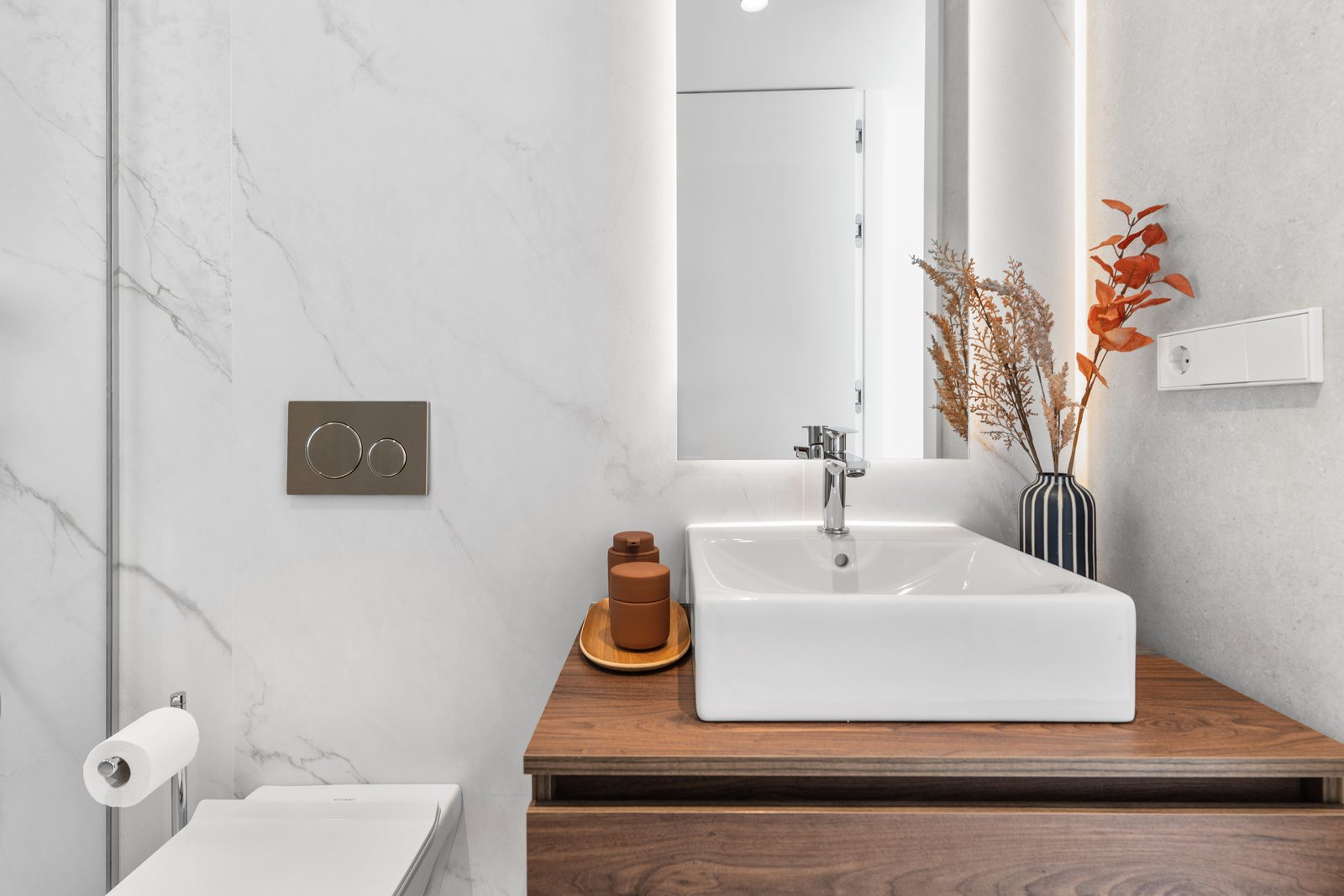 A modern bathroom interior of a 4-bedroom villa in Altea - The Estates