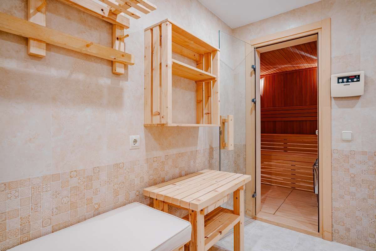 A luxurious sauna in a 6-bedroom villa in Calpe - The Estates