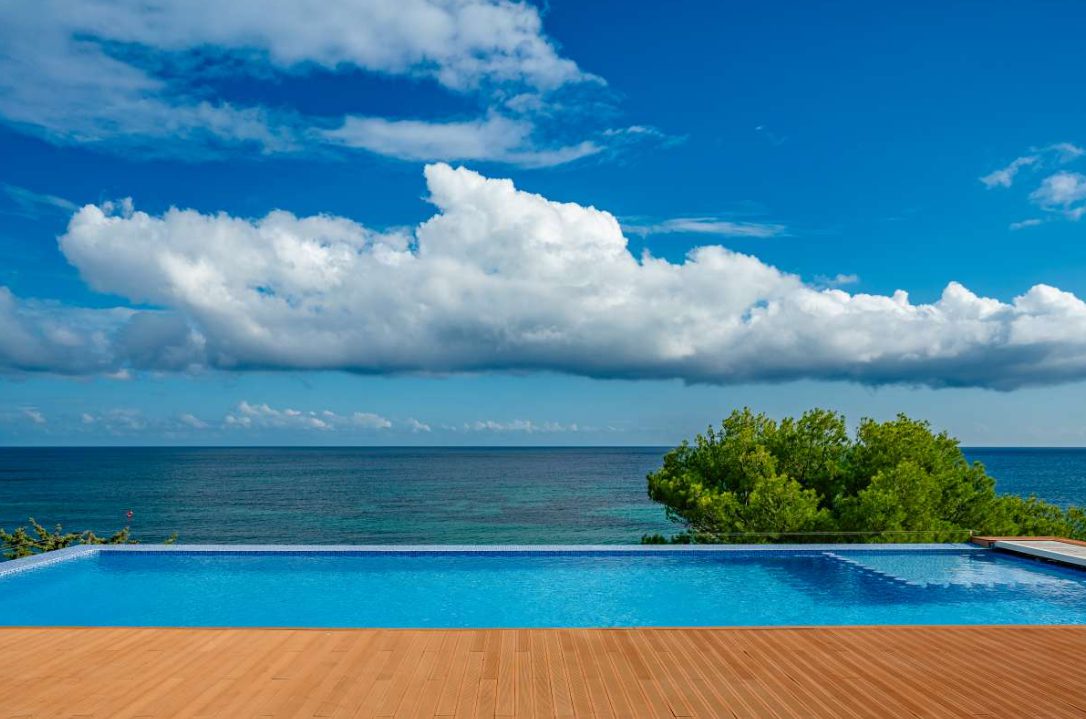Stunning sea view from the pool deck of a 6-bedroom villa in Calpe - The Estates