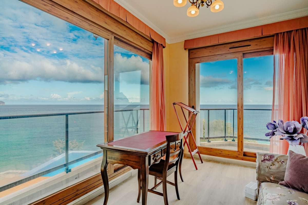 Stunning sea views from a living area of a 6-bedroom villa in Calpe - The Estates