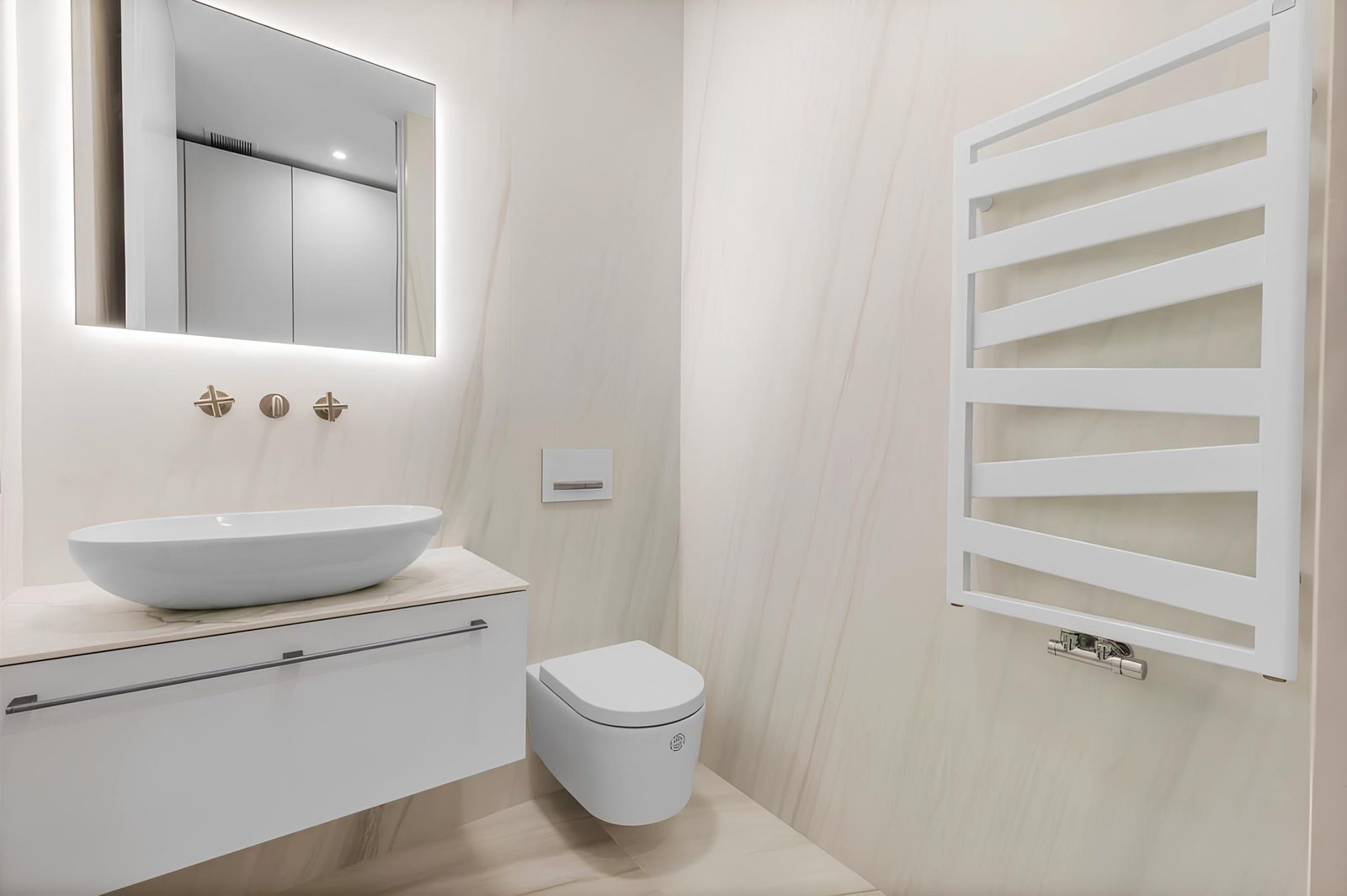 A modern bathroom interior of a 7-bedroom villa in Altea - The Estates