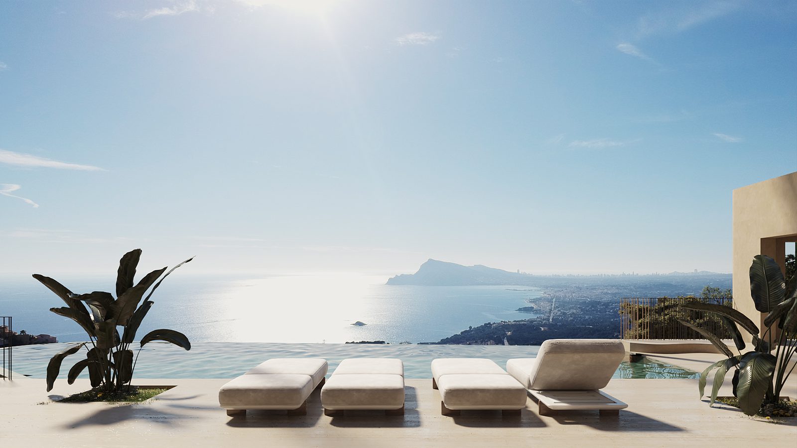 Stunning sea and city views from a 4-bedroom villa in Altea Hills - The Estates
