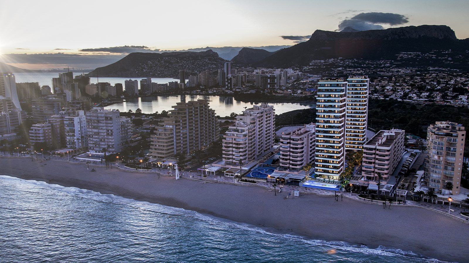 Panoramic sea views from a 3-bedroom apartment in Calpe - The Estates