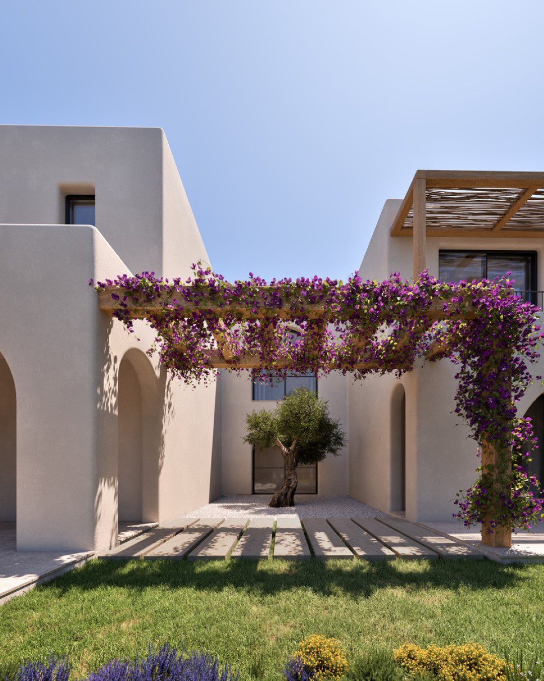A beautiful garden view of a 4-bedroom villa in Moraira - The Estates