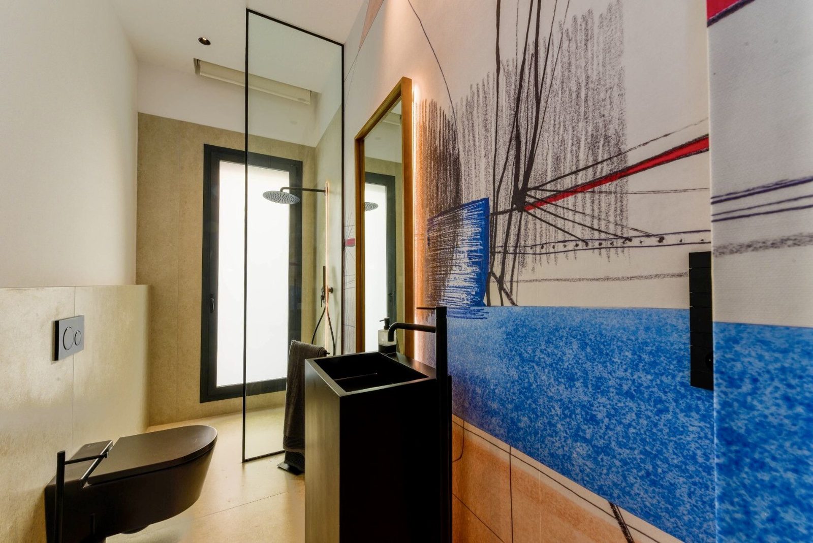 Stylish bathroom interior of a 4-bedroom villa in La Nucia - The Estates