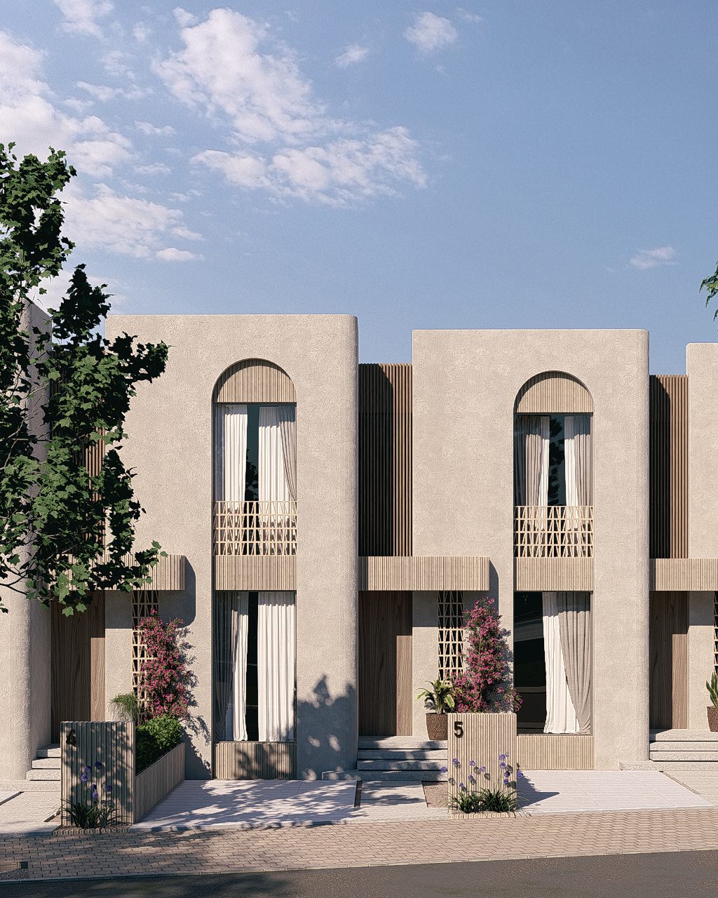 Exterior view of a 3-bedroom apartment in Jávea - The Estates