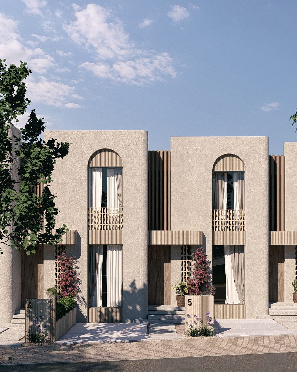 Street-facing facade with