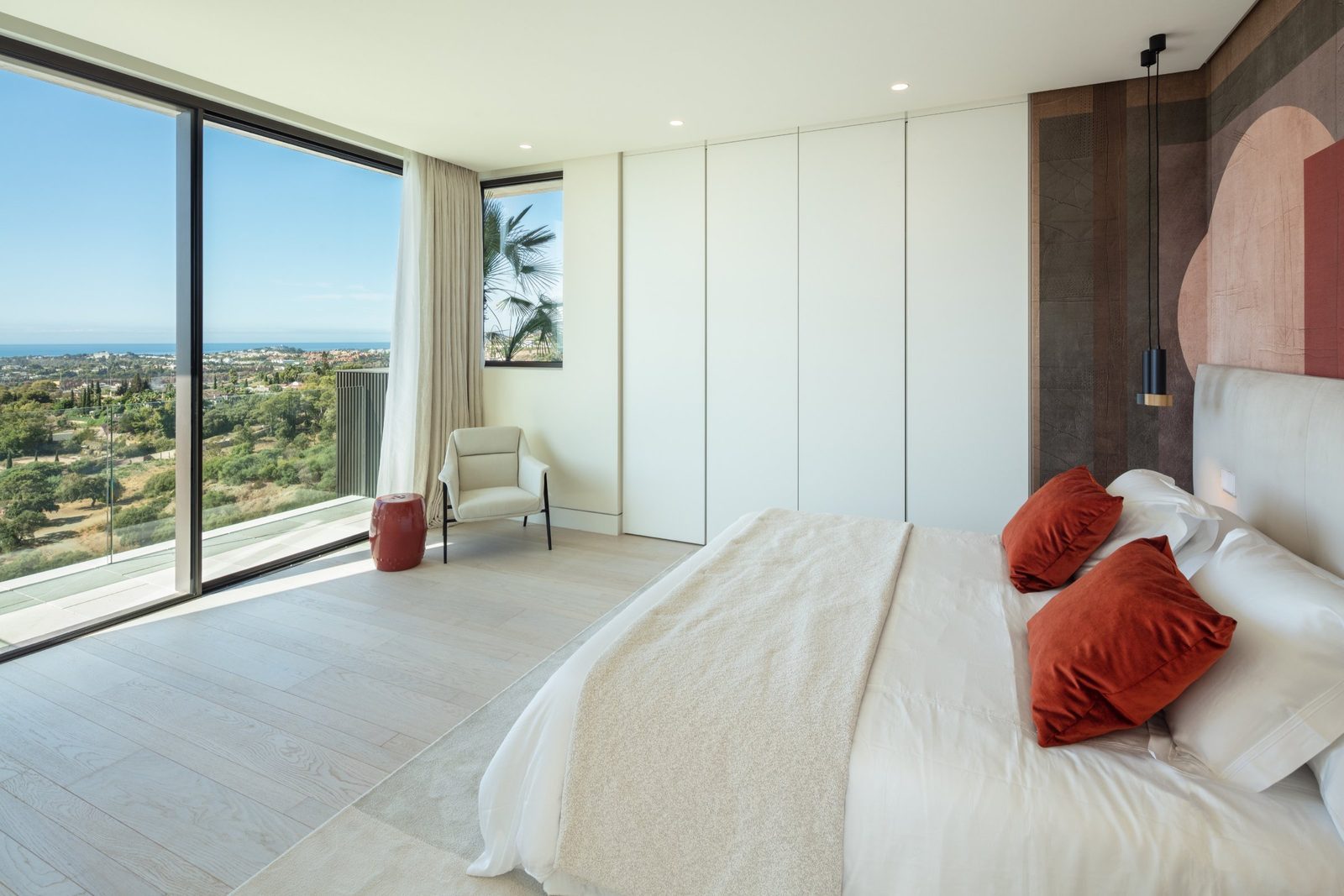 Bright modern bedroom