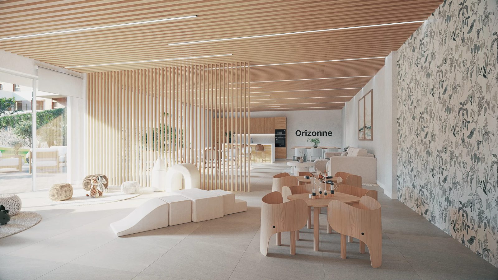 Stylish living room design of a 4-bedroom penthouse in Villajoyosa - The Estates