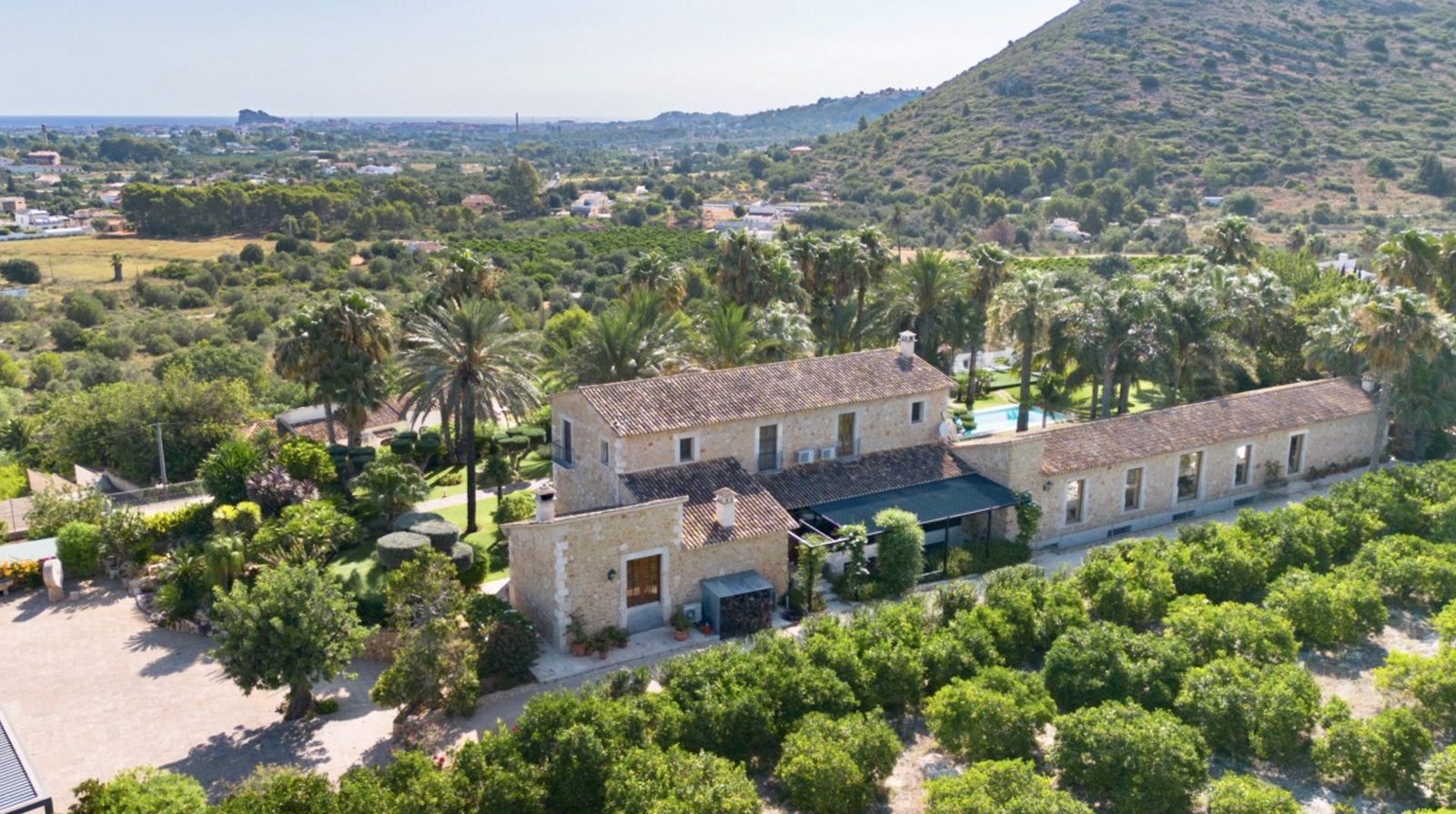 Stunning sea, mountain, and countryside views of a 7-bedroom finca in Denia - The Estates