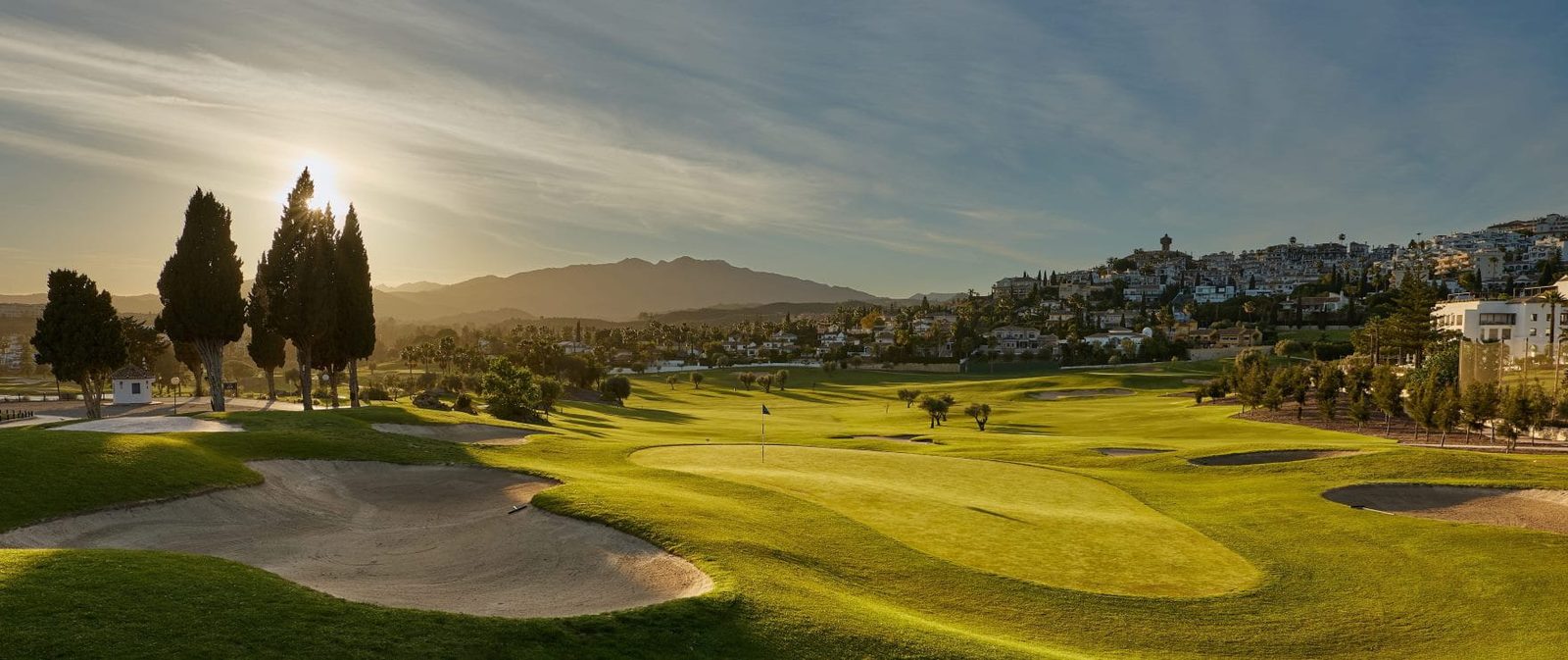Golf course, mountain