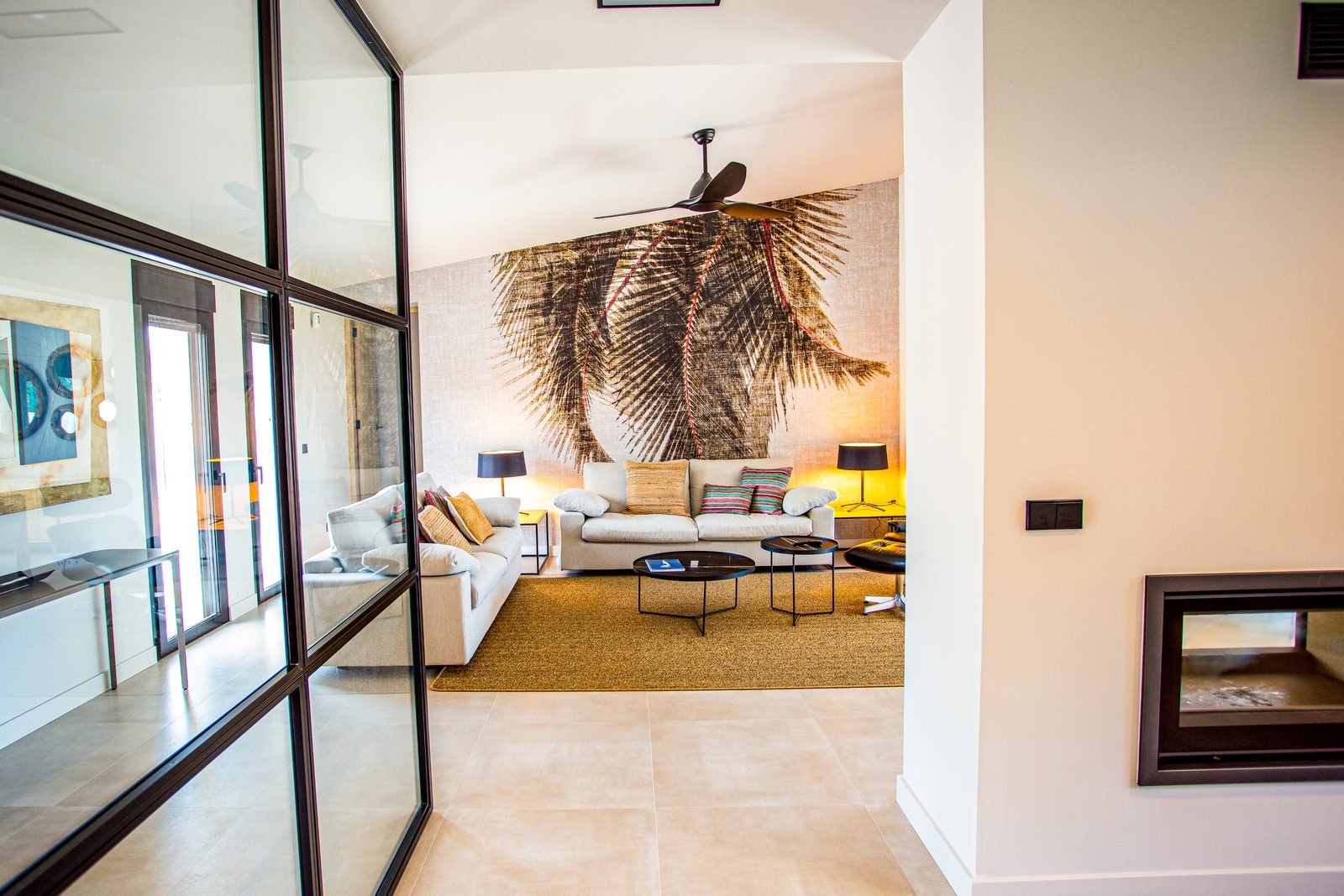 Stylish living room interior of a 3-bedroom villa in Denia - The Estates