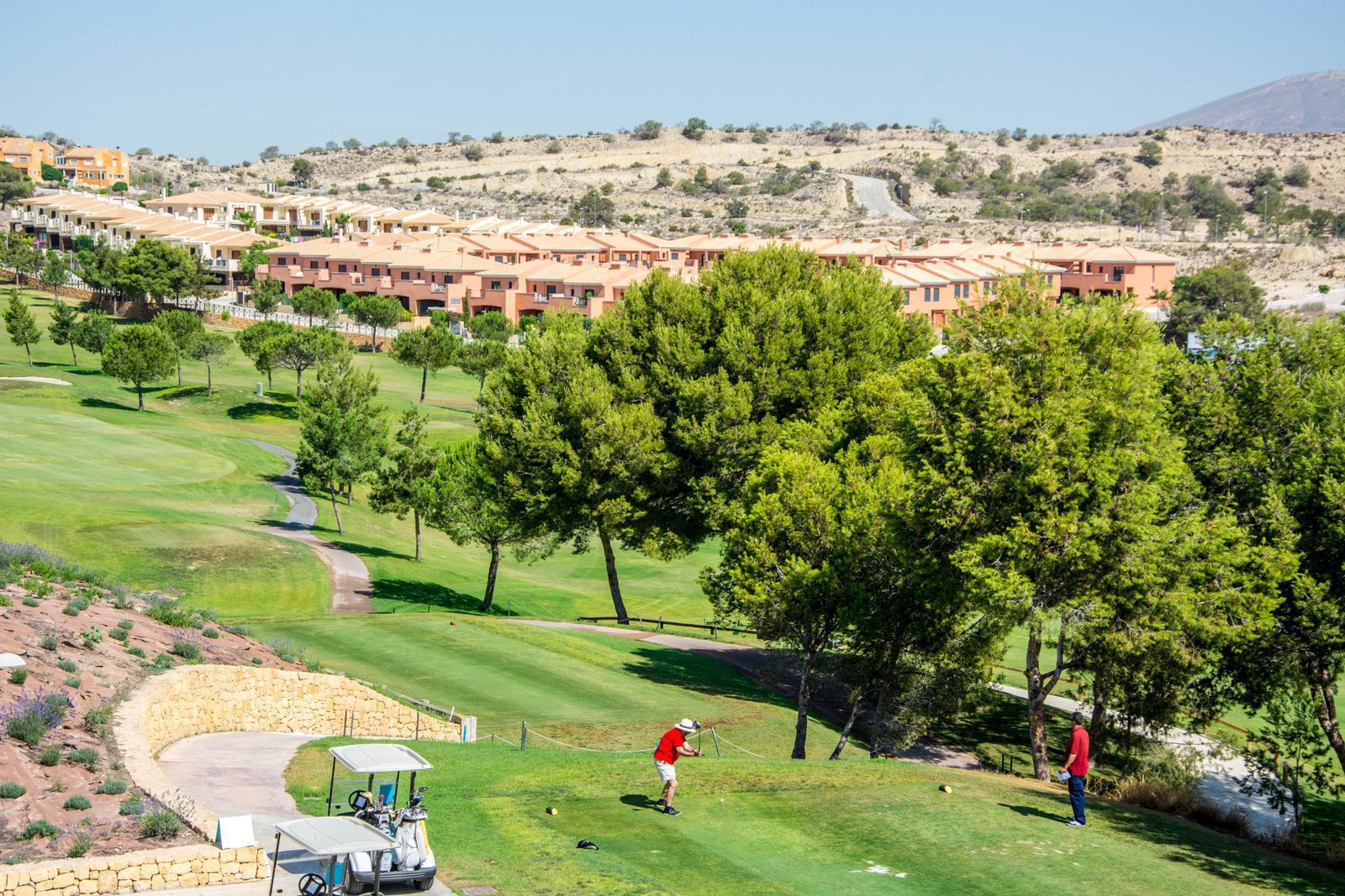 A view of the golf course and surrounding apartments in Alenda Golf, Alicante - The Estates
