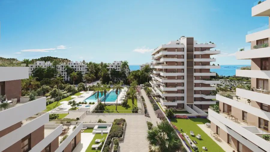 Stunning sea and garden views from a 3-bedroom penthouse in Villajoyosa - The Estates