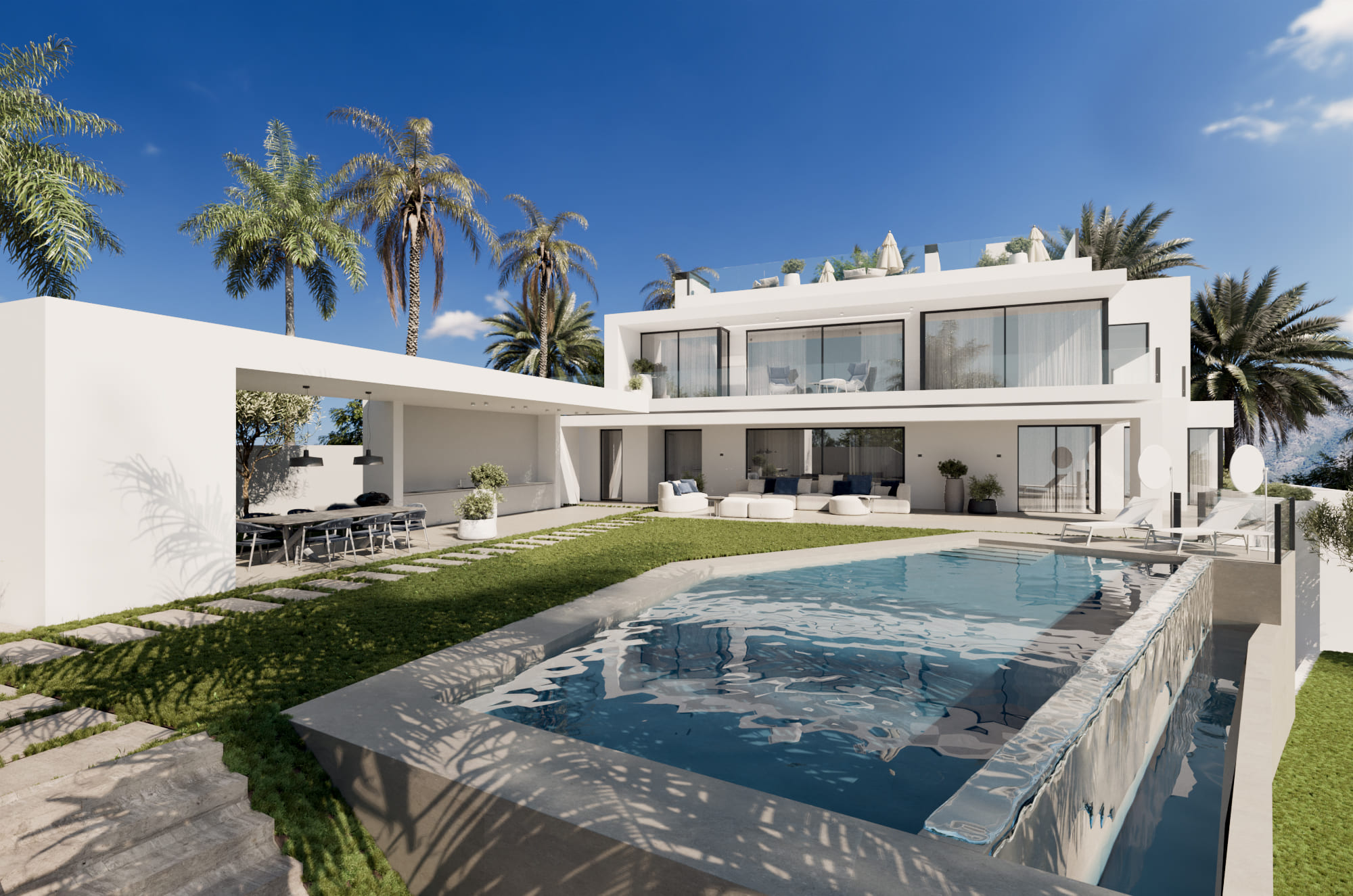 Villa Ivory on Marbella’s Golden Mile with Panoramic Sea Views