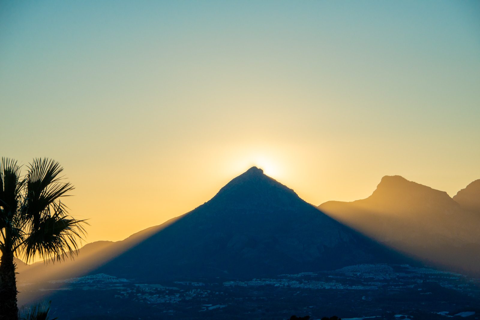 Sunset mountain views