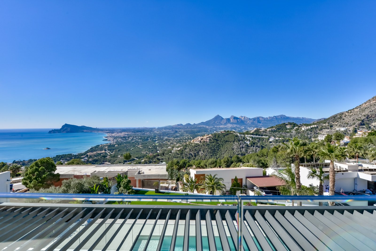 Panoramic sea and mountain