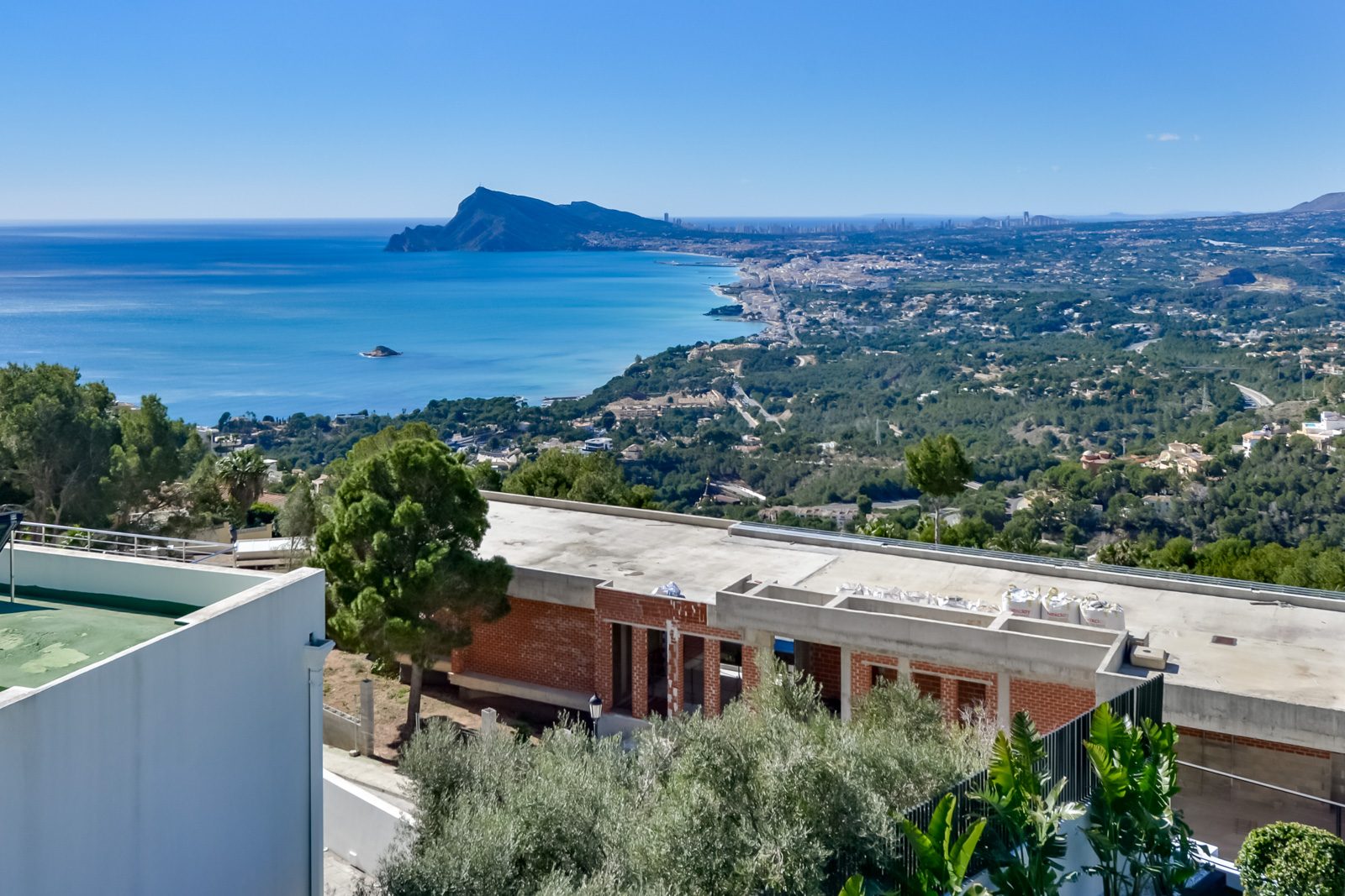 Panoramic sea and coastal views from a