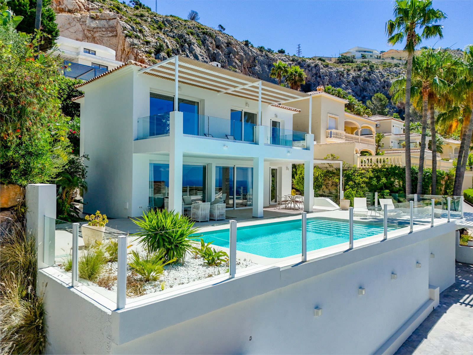 A modern villa with a pool and sea views in Altea Hills, Costa Blanca - The Estates