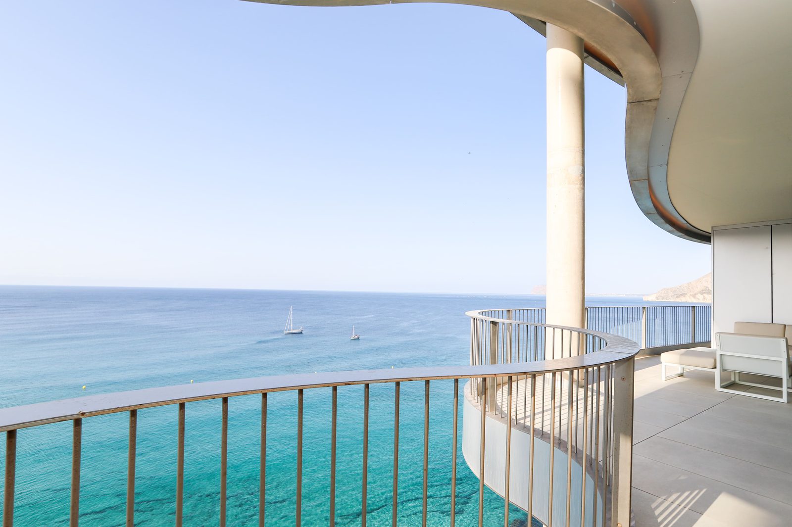 Panoramic sea view from a 4-bedroom apartment in Calpe - The Estates