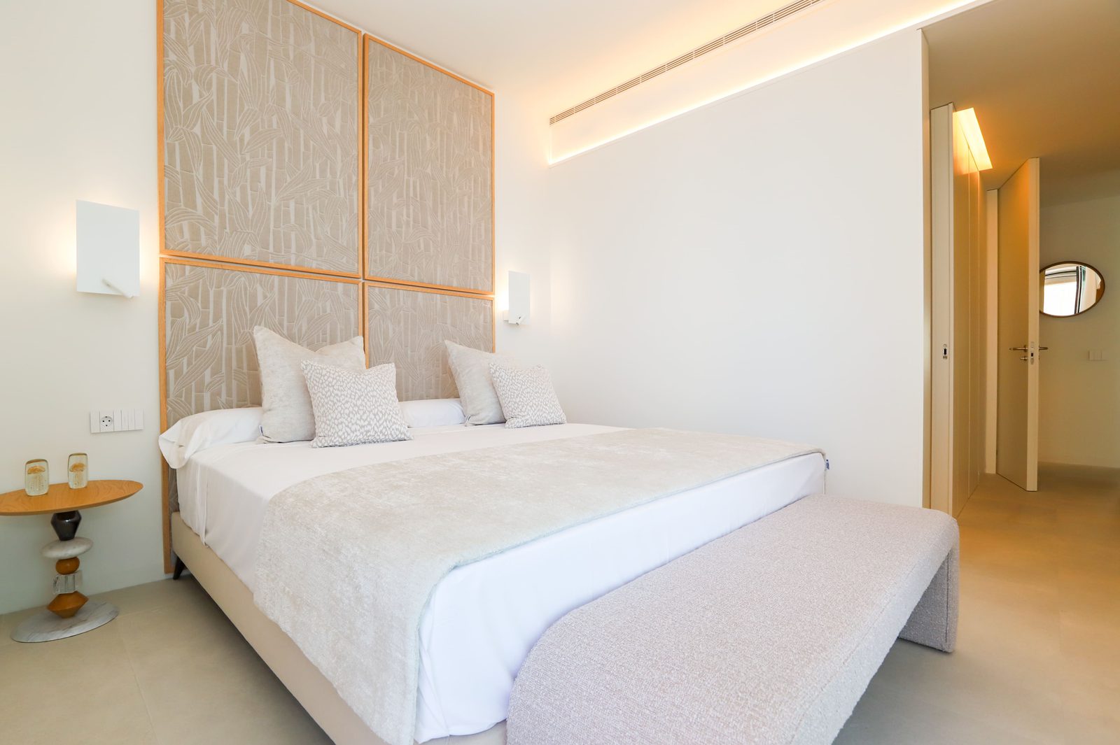 Stylish bedroom interior of a 4-bedroom apartment in Calpe - The Estates