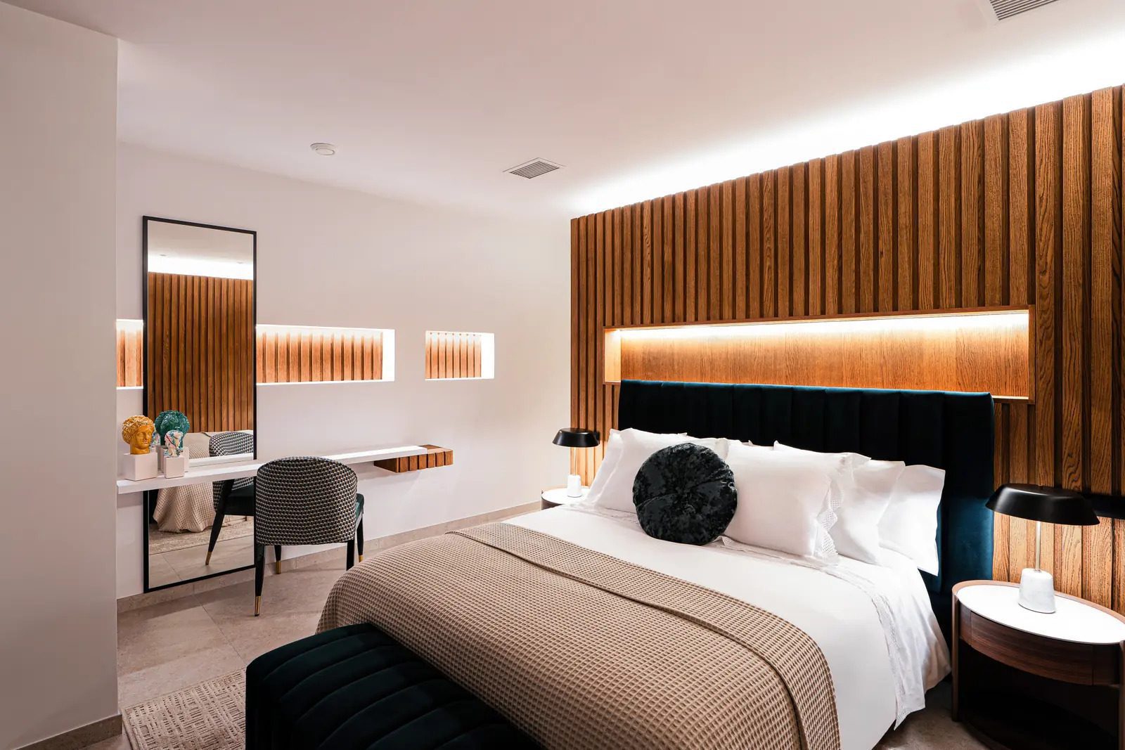 Stylish bedroom interior of a 4-bedroom villa in La Nucia - The Estates