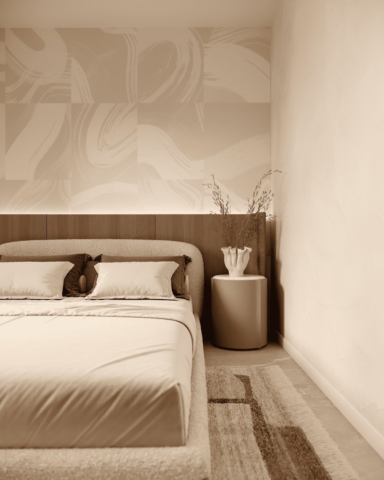 Stylish bedroom decor in a 2-bedroom apartment in Finestrat - The Estates