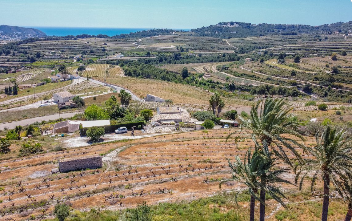 Panoramic countryside and sea views from an 8-bedroom finca in Moraira - The Estates
