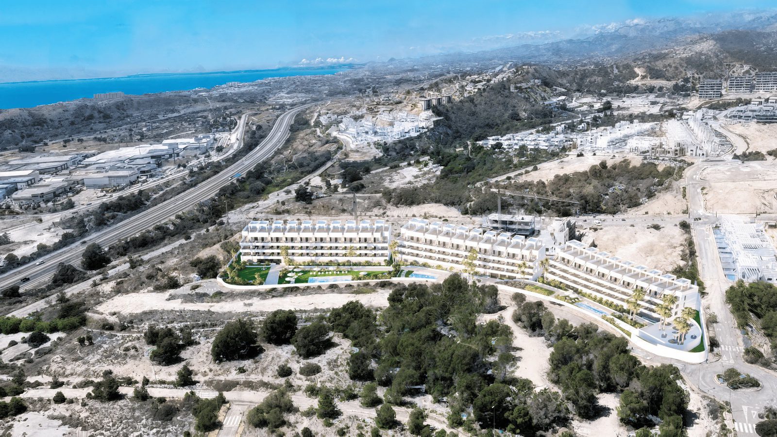 Panoramic sea views from a 2-bedroom penthouse in Balcón de Finestrat - The Estates