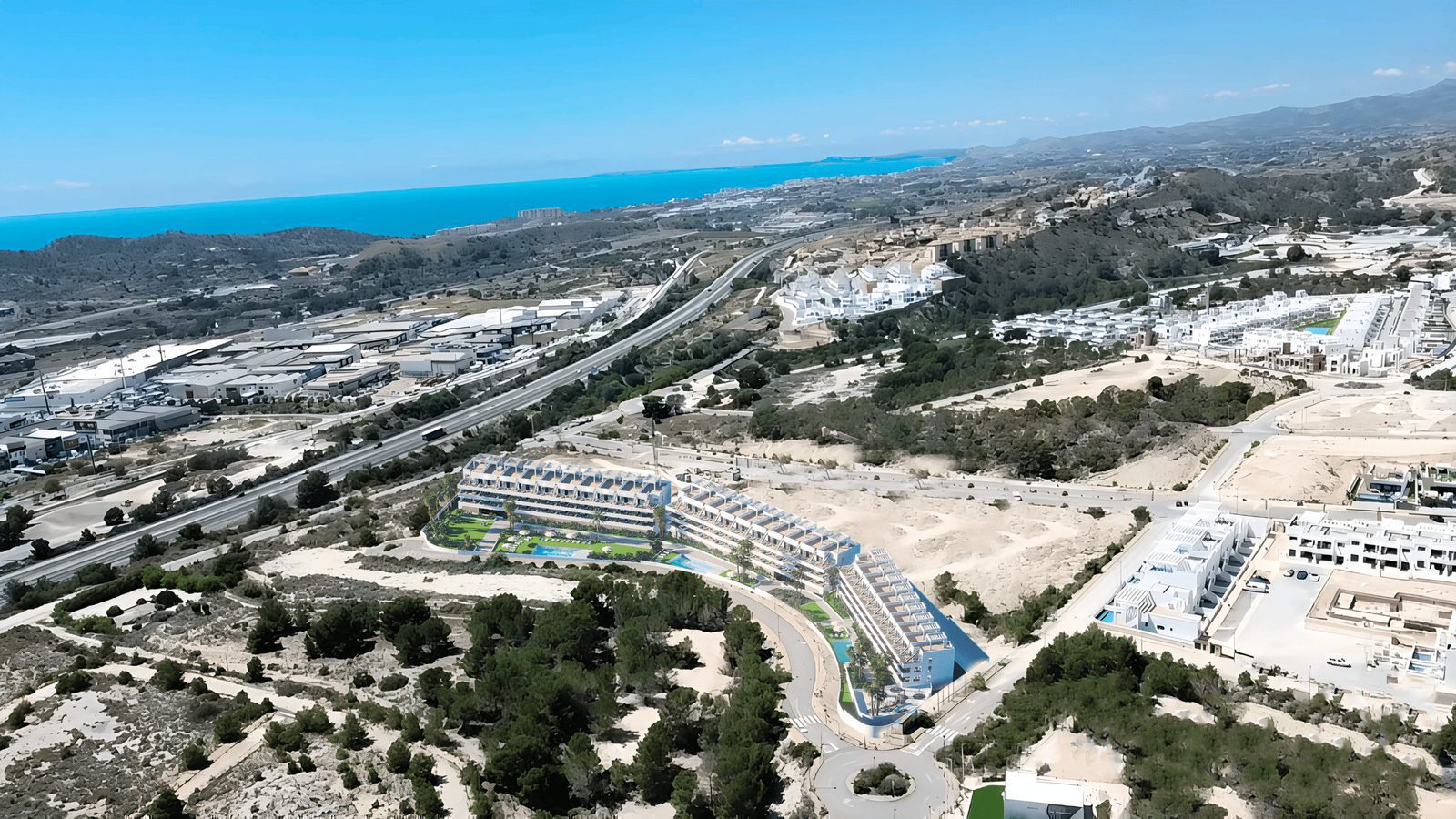 Panoramic sea views from a 2-bedroom penthouse in Finestrat - The Estates