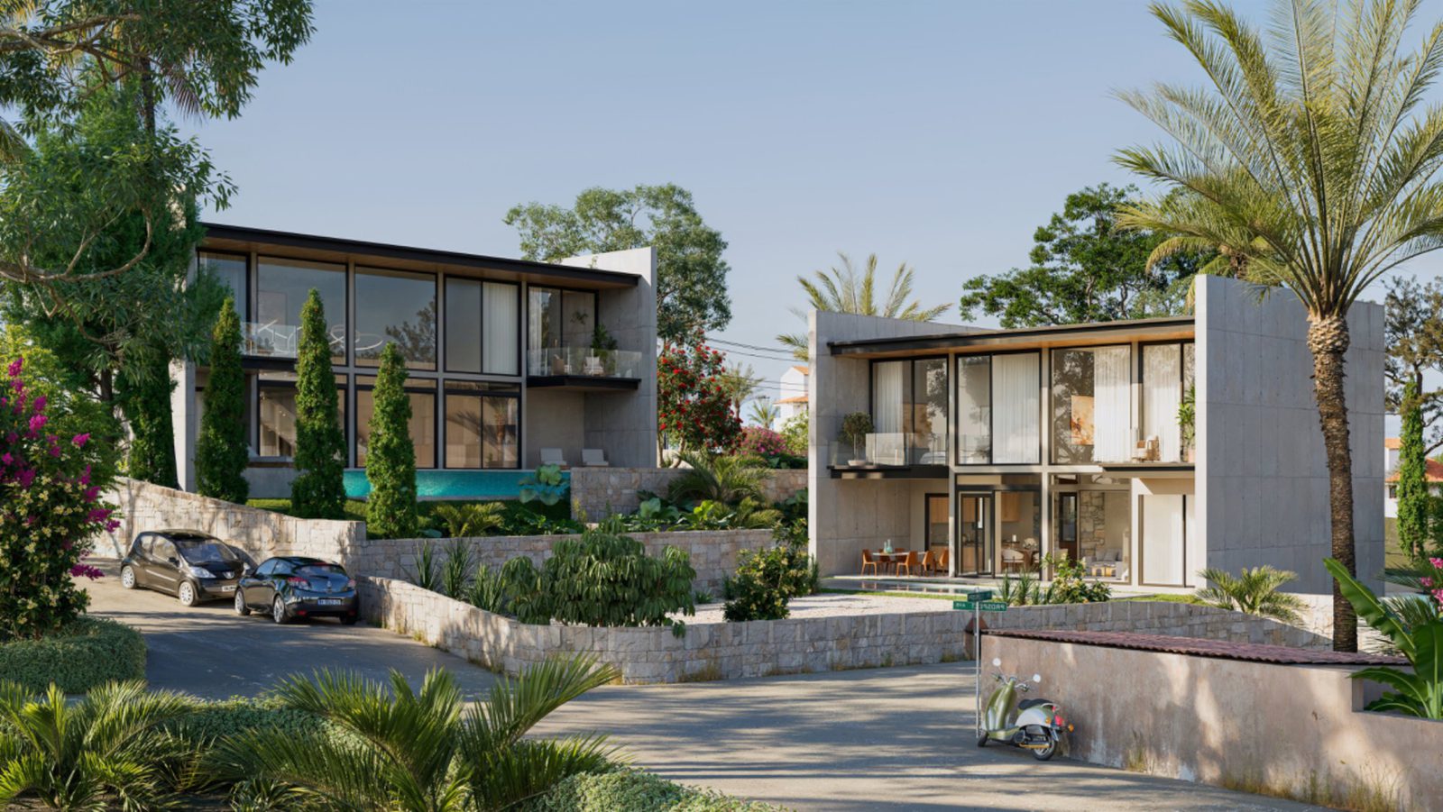 A modern villa with mountain, garden, and city views in Calpe - The Estates