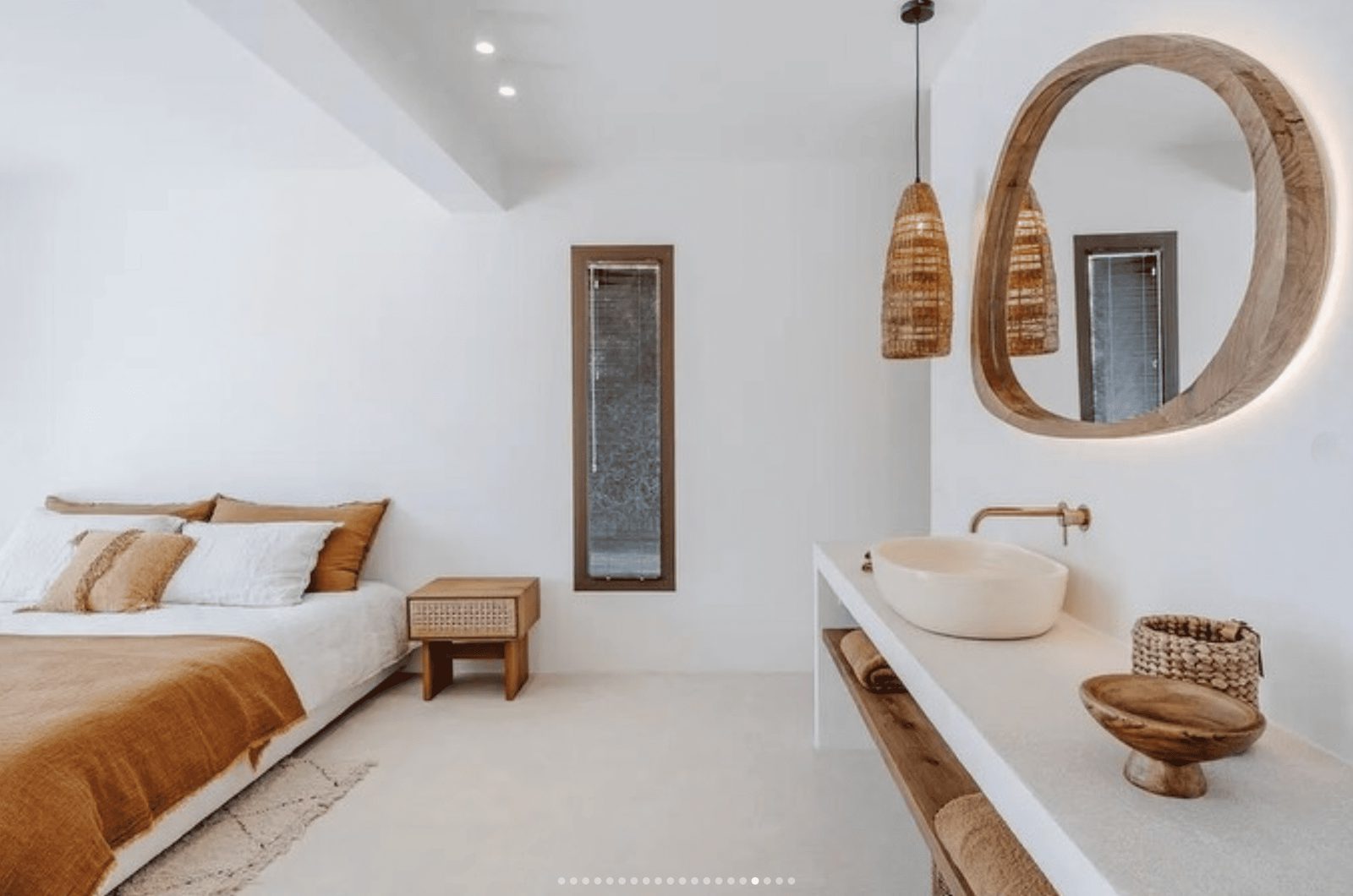 Stylish bedroom interior of a 5-bedroom villa in Benissa - The Estates