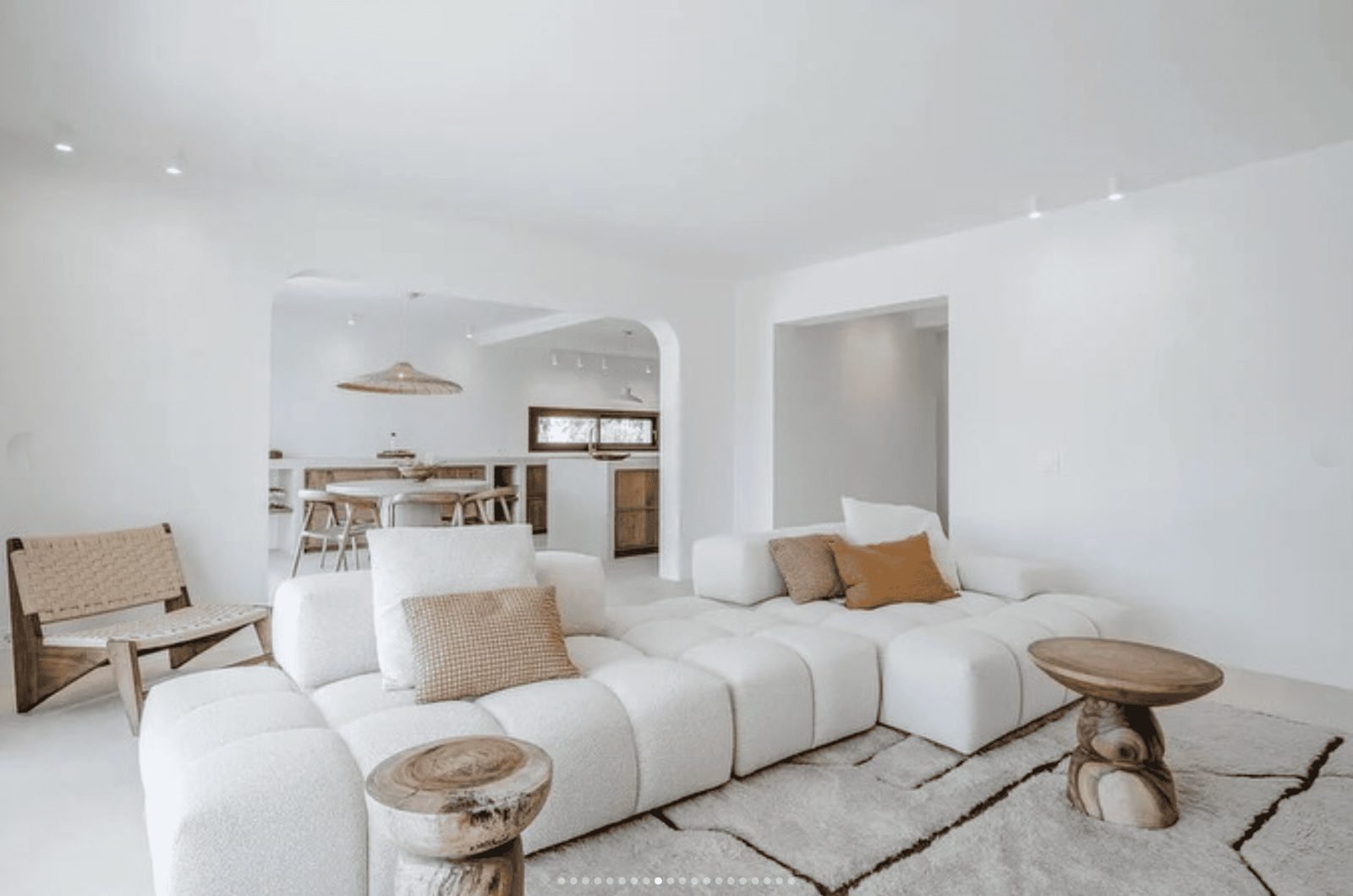Stylish living room interior of a 5-bedroom villa in Benissa - The Estates