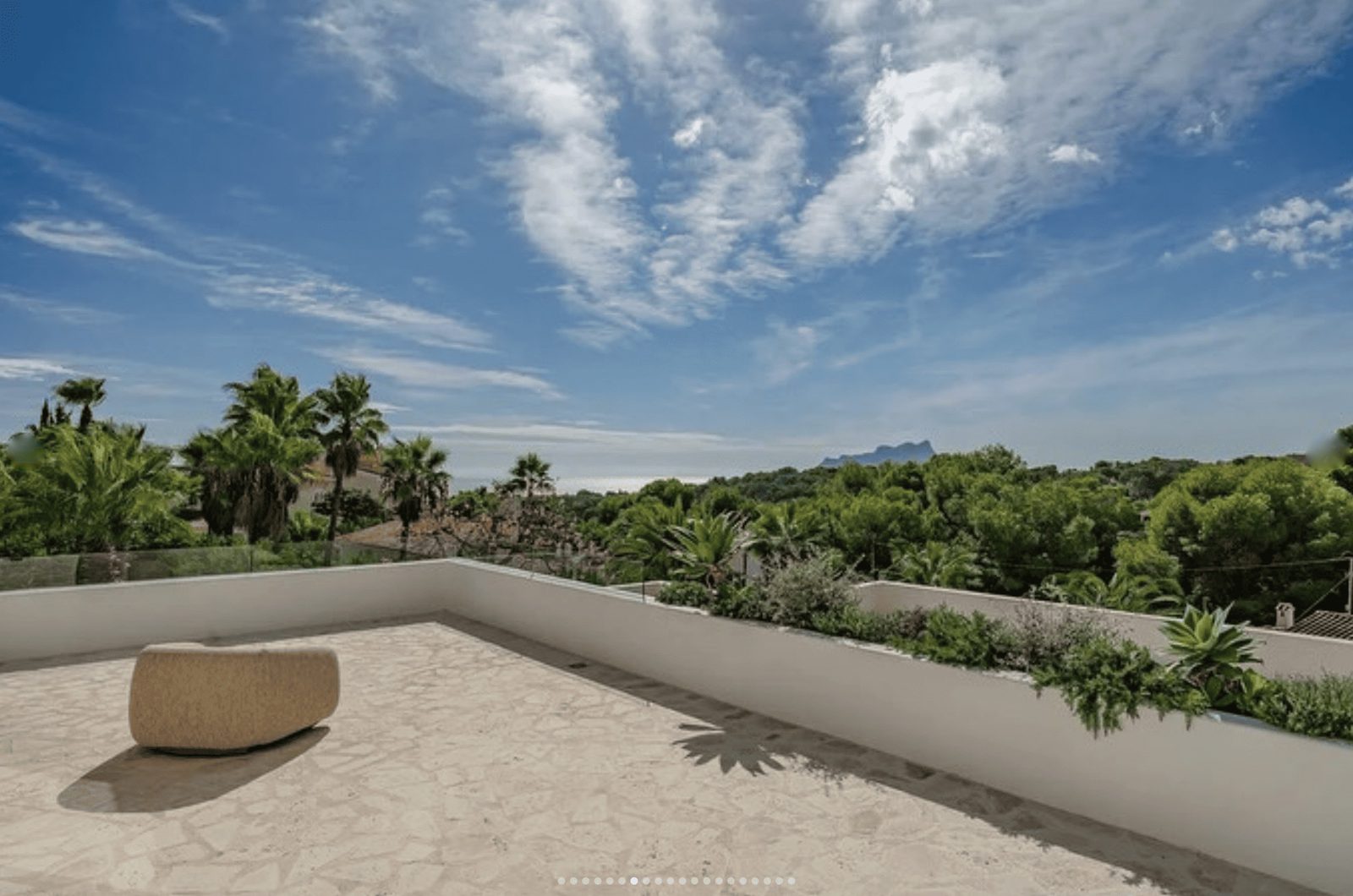 A view of the rooftop terrace of a 5-bedroom villa in Benissa - The Estates
