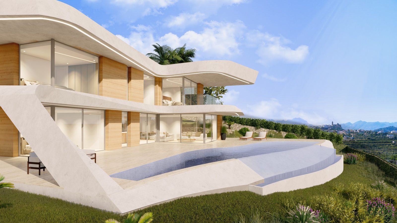 Modern villa with infinity pool and mountain views of a 4-bedroom villa in Jávea - The Estates