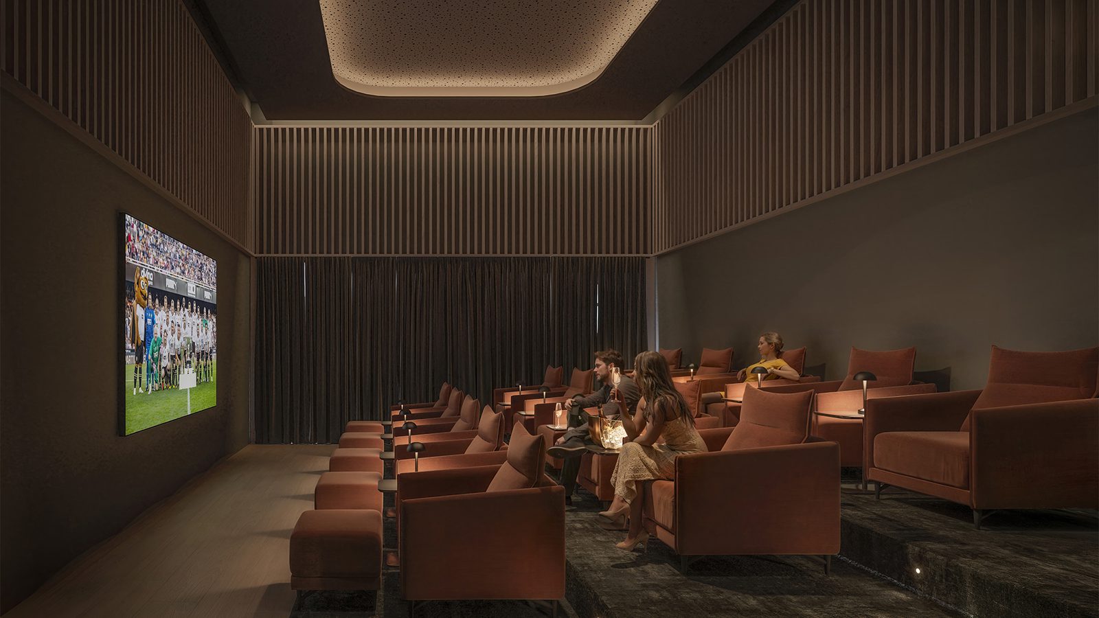 A stylish cinema room within a 4-bedroom apartment in Benidorm - The Estates