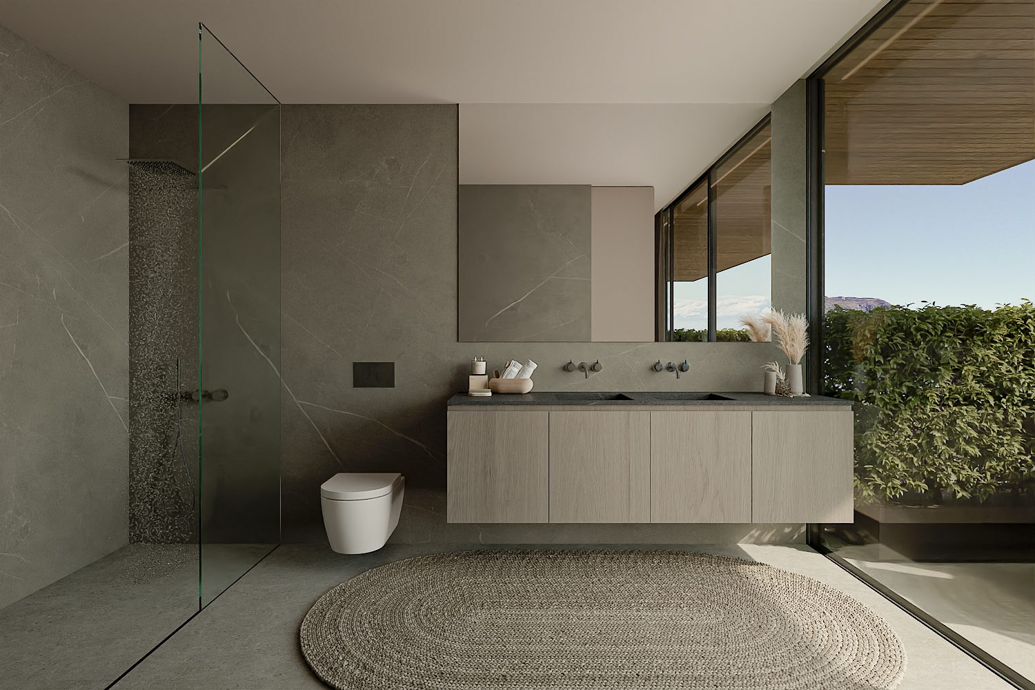 Contemporary bathroom of a 3-bedroom apartment in Altea - The Estates