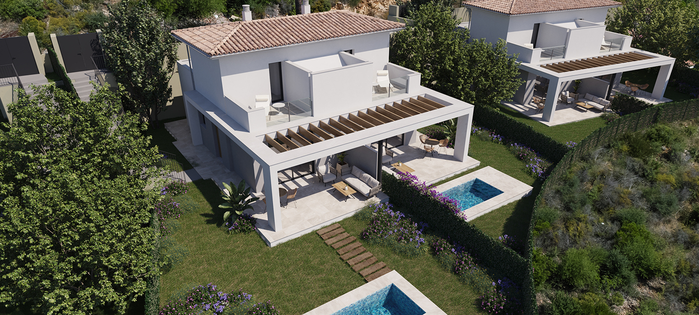 New Build Villas for Sale in Cala Romántica, Mallorca | Townhouse Bay 33