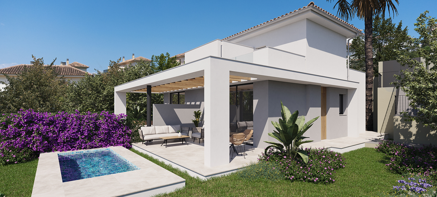 New Build Villas for Sale in Cala Romántica, Mallorca | Townhouse Bay 38