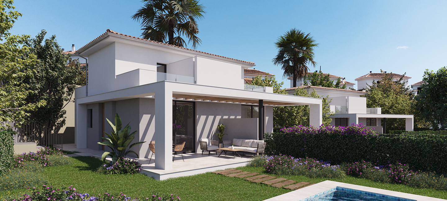 New Build Villas for Sale in Cala Romántica, Mallorca | Townhouse Bay 34