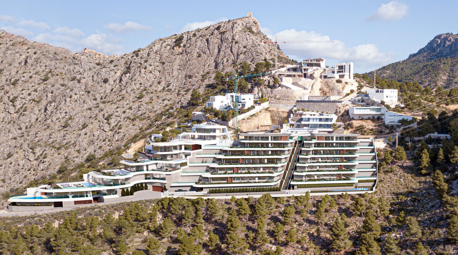 Panoramic sea views of a modern 4-bedroom villa in Calpe, El Mascarat - The Estates