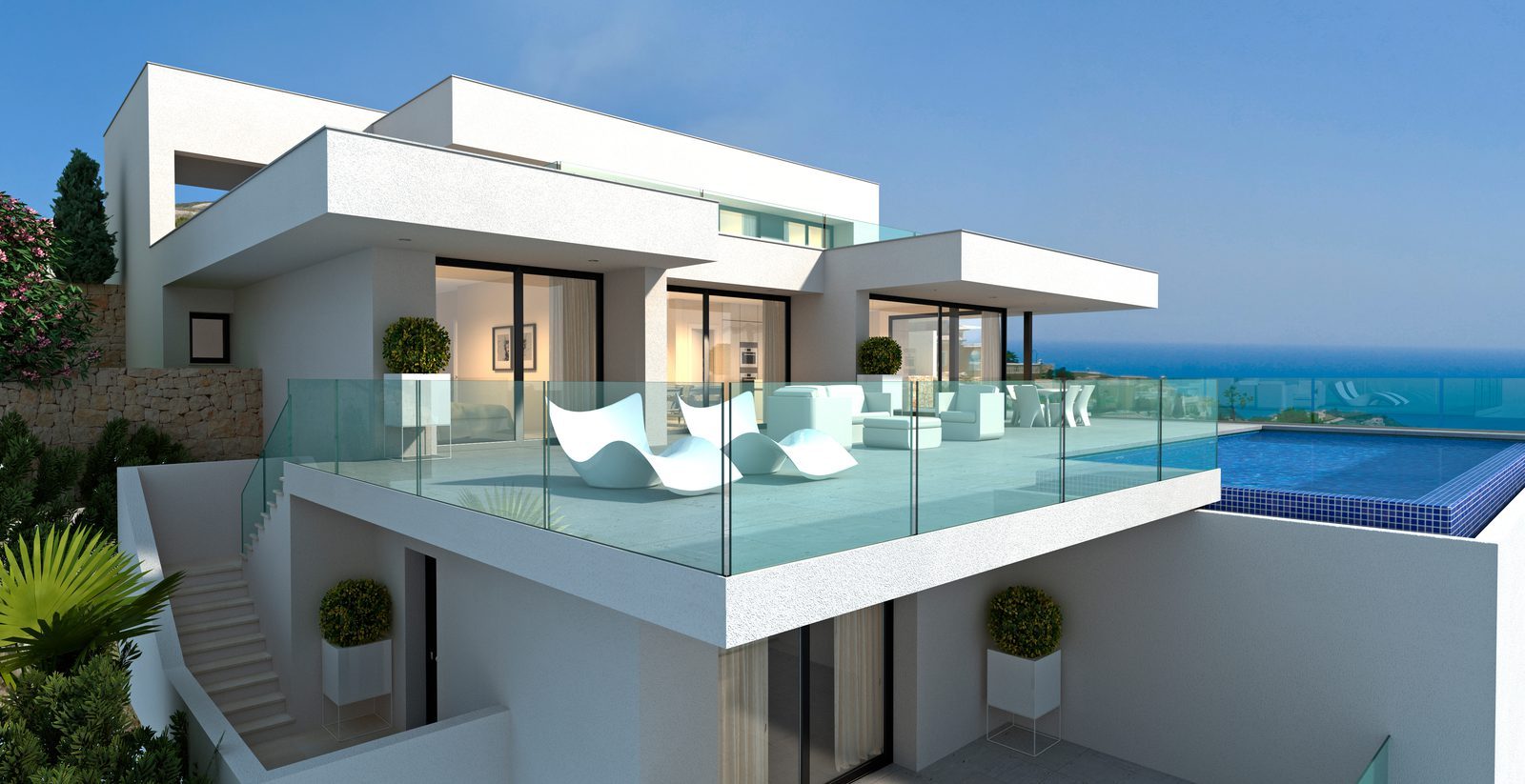 Modern 3-bedroom villa with pool, terrace and panoramic sea views in Benitachell - The Estates