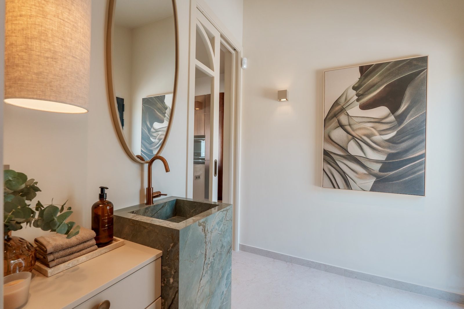 Stylish bathroom interior of a 4-bedroom villa in Javea - The Estates