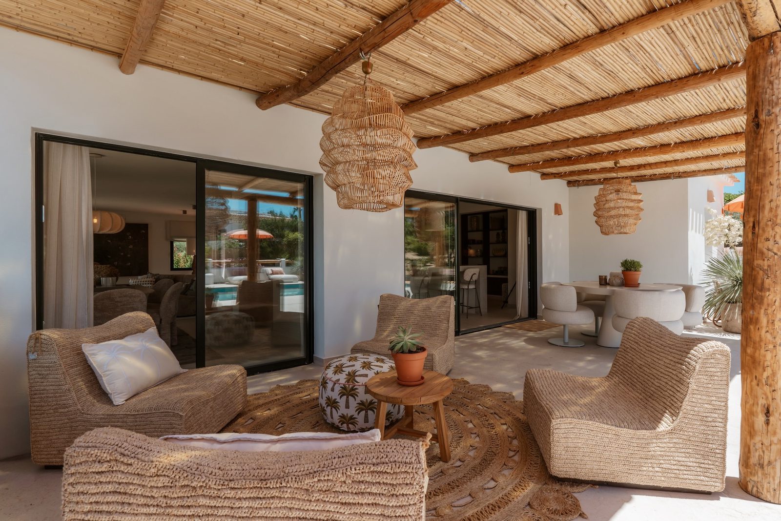 Stylish outdoor lounge area of a 4-bedroom villa in Javea - The Estates