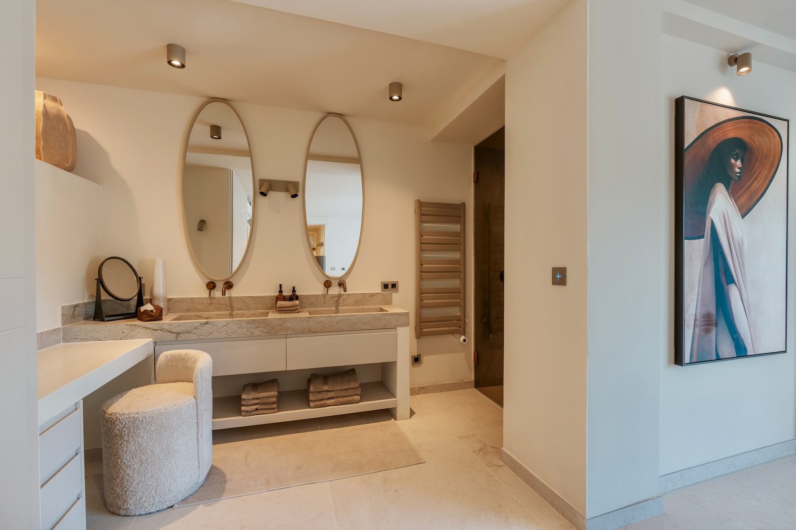 Stylish bathroom interior of a 4-bedroom villa in Javea - The Estates